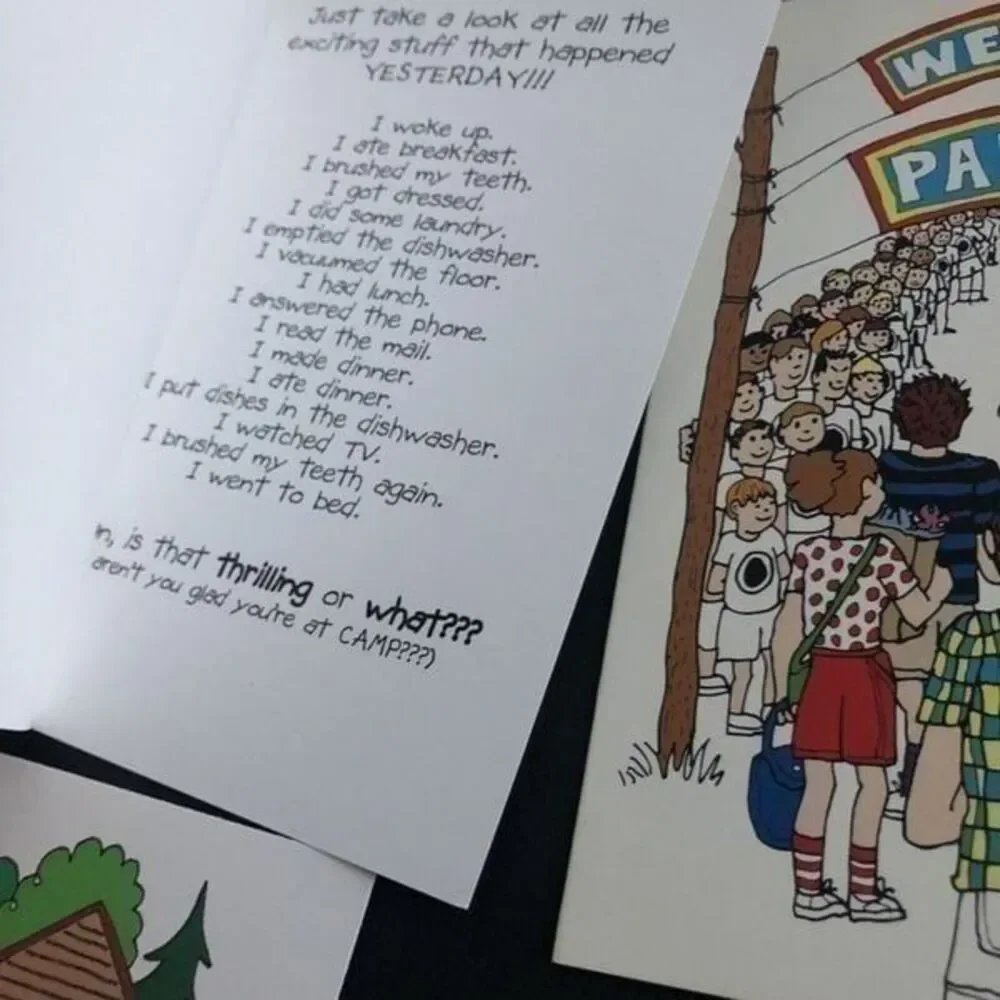 Patsy Card Shop Kamp Kids Sending Love 6 Cards + Envelopes With Envelopes New
